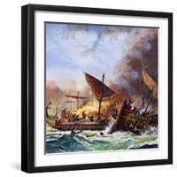 Battle of Salamis-Andrew Howat-Framed Giclee Print