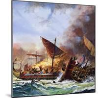 Battle of Salamis-Andrew Howat-Mounted Giclee Print