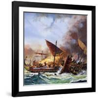 Battle of Salamis-Andrew Howat-Framed Giclee Print