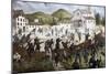 Battle of San Fermo at Como, May 27, 1859, Second War of Independence, Italy 19th Century-null-Mounted Giclee Print