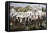 Battle of San Fermo at Como, May 27, 1859, Second War of Independence, Italy 19th Century-null-Framed Stretched Canvas