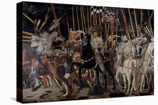 Battle of San Romano: the Counter Attack of Michelotto Da Contignola-Paolo Uccello-Stretched Canvas