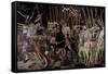 Battle of San Romano: the Counter Attack of Michelotto Da Contignola-Paolo Uccello-Framed Stretched Canvas