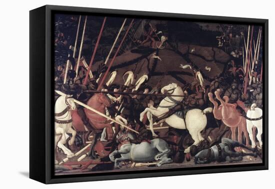 Battle of San Romano-Paolo Uccello-Framed Stretched Canvas