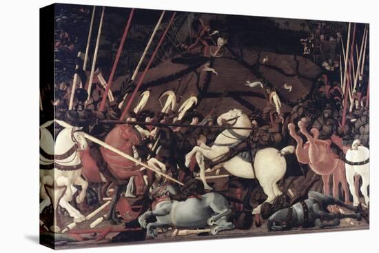 Battle of San Romano-Paolo Uccello-Stretched Canvas