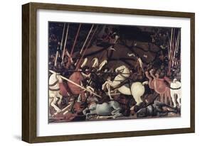 Battle of San Romano-Paolo Uccello-Framed Giclee Print