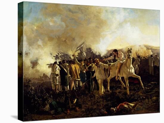 Battle of Santa Cala, January 8, 1841-Jules Ranard-Stretched Canvas