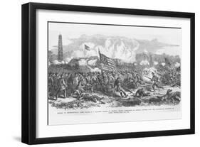 Battle of Secessionville-Frank Leslie-Framed Art Print