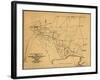 Battle of Shiloh - Civil War Panoramic Map-Lantern Press-Framed Art Print