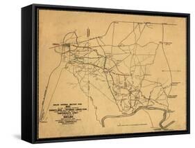 Battle of Shiloh - Civil War Panoramic Map-Lantern Press-Framed Stretched Canvas