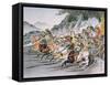 Battle of Shizugatake Pass 1583-Japanese School-Framed Stretched Canvas