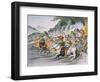 Battle of Shizugatake Pass 1583-Japanese School-Framed Giclee Print