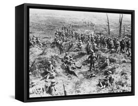 Battle of Soissons WWI-Robert Hunt-Framed Stretched Canvas