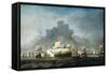 Battle of Solebay in the Anglo Dutch War - 1672-Van De Velde-Framed Stretched Canvas