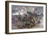 Battle of Spottsylvania, Pub. L Prang & Co., 1886 (Colour Litho)-Thure De Thulstrup-Framed Giclee Print