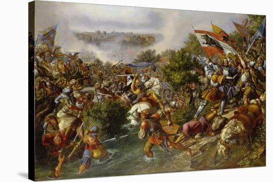 Battle of St, Jakob, 1838-Hieronymus Hess-Stretched Canvas