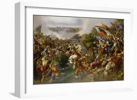 Battle of St, Jakob, 1838-Hieronymus Hess-Framed Giclee Print