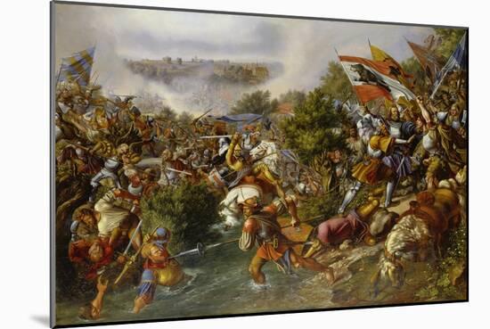 Battle of St, Jakob, 1838-Hieronymus Hess-Mounted Giclee Print