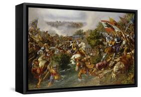 Battle of St, Jakob, 1838-Hieronymus Hess-Framed Stretched Canvas