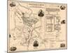 Battle of Stones River - Civil War Panoramic Map-Lantern Press-Mounted Art Print