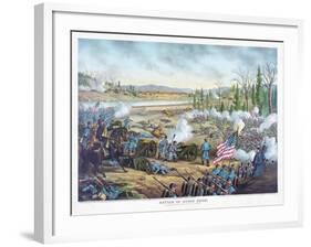 Battle of Stones River, Pub. Kurz and Allison, 1891-null-Framed Giclee Print