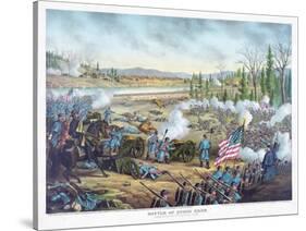 Battle of Stones River, Pub. Kurz and Allison, 1891-null-Stretched Canvas