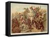 Battle of Taillebourg, France, 1242-Eugene Delacroix-Framed Stretched Canvas