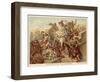 Battle of Taillebourg, France, 1242-Eugene Delacroix-Framed Giclee Print