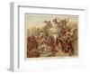 Battle of Taillebourg, France, 1242-Eugene Delacroix-Framed Giclee Print