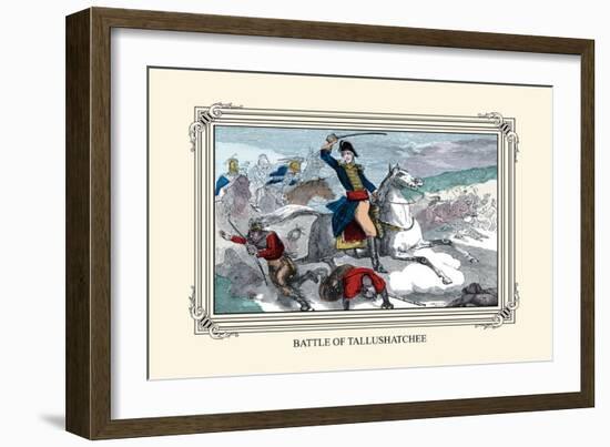 Battle of Tallushatchee-Devereux-Framed Art Print