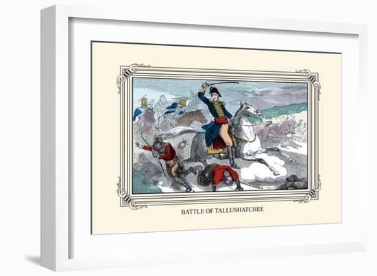Battle of Tallushatchee-Devereux-Framed Art Print