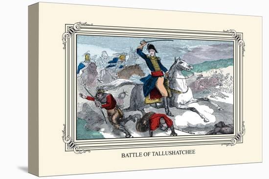 Battle of Tallushatchee-Devereux-Stretched Canvas