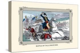 Battle of Tallushatchee-Devereux-Stretched Canvas