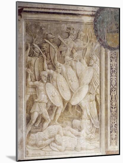 Battle of Tapae, Scene from Cycle on Trajan's Column, 1511-1513-Baldassare Peruzzi-Mounted Giclee Print