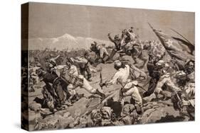 Battle of Tarapaca, Between Peruvian and Chilian Troops, November 27, 1879-null-Stretched Canvas