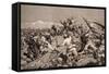 Battle of Tarapaca, Between Peruvian and Chilian Troops, November 27, 1879-null-Framed Stretched Canvas