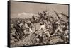 Battle of Tarapaca, Between Peruvian and Chilian Troops, November 27, 1879-null-Framed Stretched Canvas