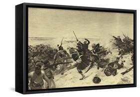 Battle of Tel El-Kebir, 1882-Henri-Louis Dupray-Framed Stretched Canvas