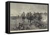 Battle of Tel-El-Kebir, the Charge at the Bayonet's Point-Richard Caton Woodville II-Framed Stretched Canvas