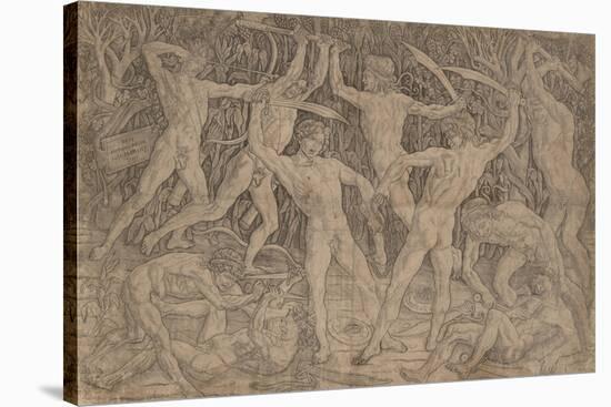 Battle of Ten Naked Men, 1465-Antonio Pollaiuolo-Stretched Canvas