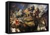 Battle of the Amazons, 1616-1618-Peter Paul Rubens-Framed Stretched Canvas