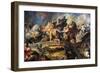 Battle of the Amazons, 1616-1618-Peter Paul Rubens-Framed Giclee Print