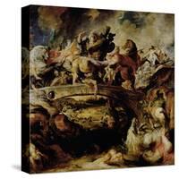 Battle of the Amazons and Greeks-Peter Paul Rubens-Stretched Canvas