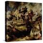 Battle of the Amazons and Greeks-Peter Paul Rubens-Stretched Canvas