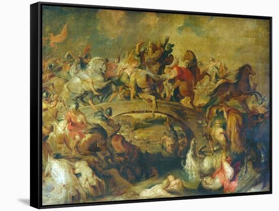 Battle of The Amazons-Peter Paul Rubens-Framed Stretched Canvas