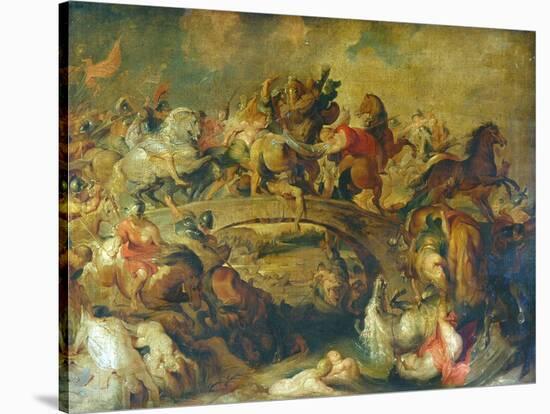 Battle of The Amazons-Peter Paul Rubens-Stretched Canvas