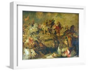 Battle of The Amazons-Peter Paul Rubens-Framed Giclee Print