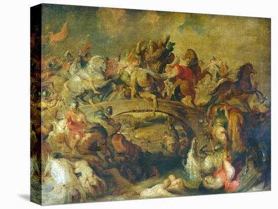 Battle of The Amazons-Peter Paul Rubens-Stretched Canvas