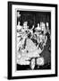 Battle of the Beaux and Belles, Aubrey Beardsley-Aubrey Beardsley-Framed Art Print