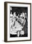 Battle of the Beaux and Belles, Aubrey Beardsley-Aubrey Beardsley-Framed Art Print